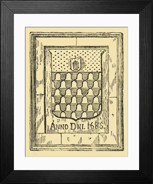 Framed Print : The Arms of Tichborne, (1881). Creator: Unknown Framed Print : The Arms of Tichborne, (1881). Creator: Unknown