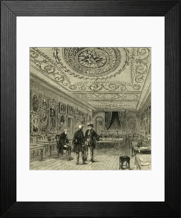 Framed Print : The Old Room at Evans s. (1881). Creator: Unknown Framed Print : The Old Room at Evans s. (1881). Creator: Unknown