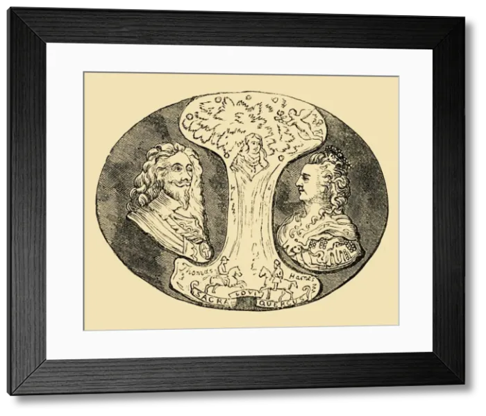 Framed Print : Snuff-Box from Toms Coffee-House, (1881). Creator: Unknown Framed Print : Snuff-Box from Toms Coffee-House, (1881). Creator: Unknown