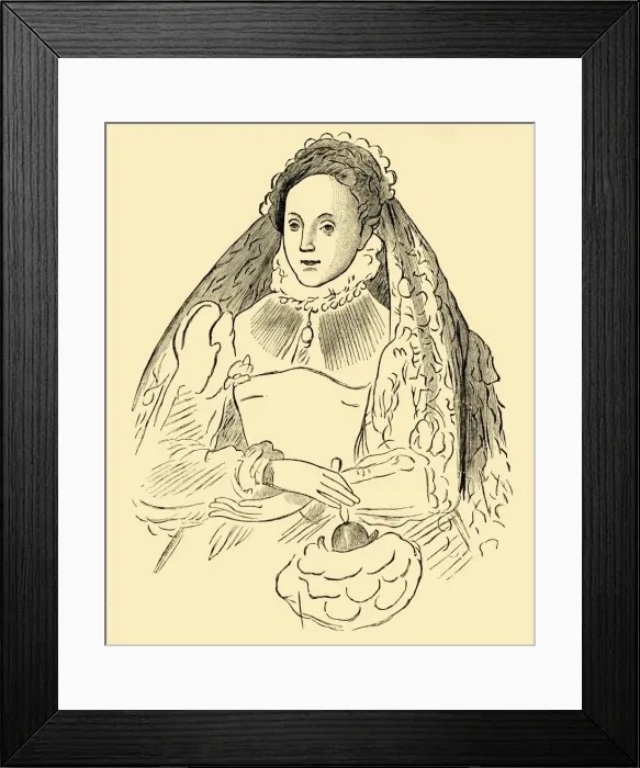 Framed Print : Queen Elizabeth, (1881). Creator: Unknown Framed Print : Queen Elizabeth, (1881). Creator: Unknown