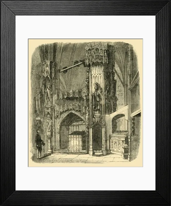 Framed Print : Chantry of Henry V, (1881). Creator: Unknown Framed Print : Chantry of Henry V, (1881). Creator: Unknown
