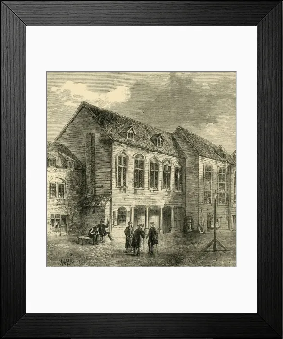 Framed Print : The Marshalsea Prison, in the Eighteenth Century, (c1878). Creator: Unknown Framed Print : The Marshalsea Prison, in the Eighteenth Century, (c1878). Creator: Unknown