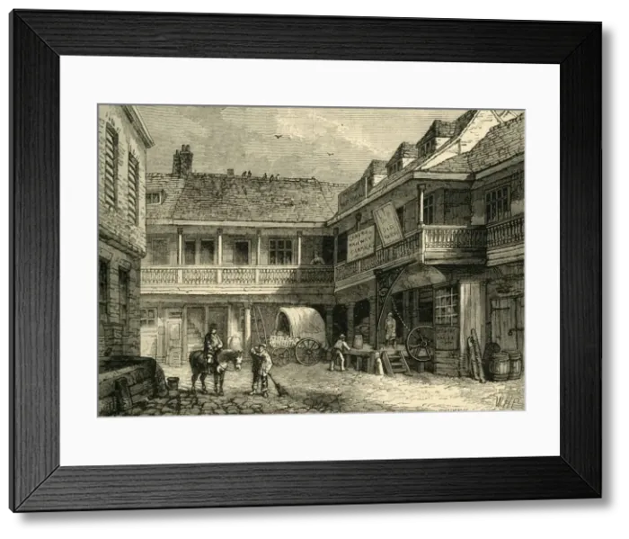 Framed Print : The Old Tabard Inn, (c1878). Creator: Unknown Framed Print : The Old Tabard Inn, (c1878). Creator: Unknown