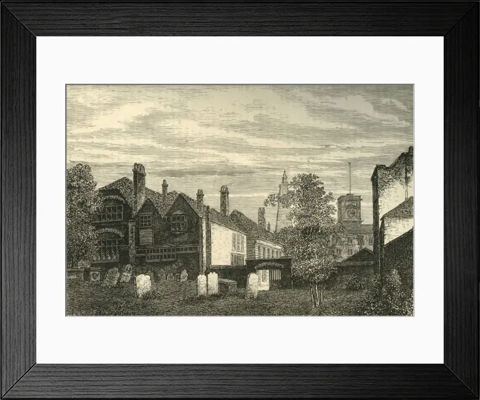 Framed Print : The Grammar School of St. Olaves, 1810, (c1878). Creator: Unknown Framed Print : The Grammar School of St. Olaves, 1810, (c1878). Creator: Unknown