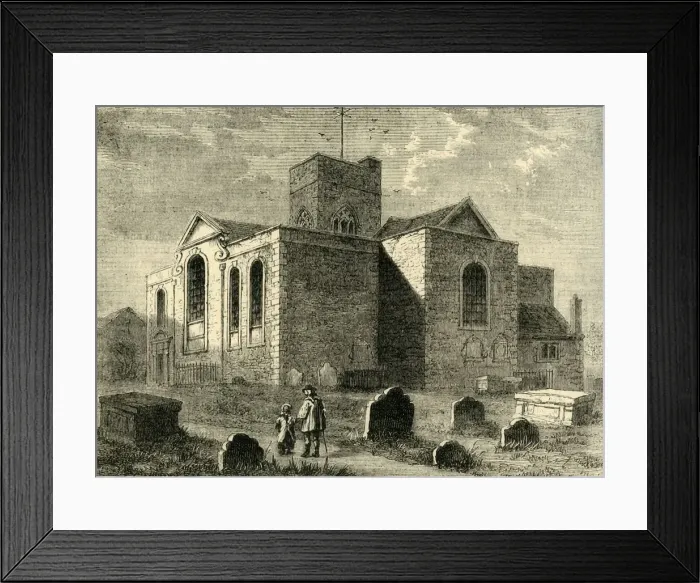 Framed Print : St. Nicholas Church, Deptford, (c1878). Creator: Unknown Framed Print : St. Nicholas Church, Deptford, (c1878). Creator: Unknown