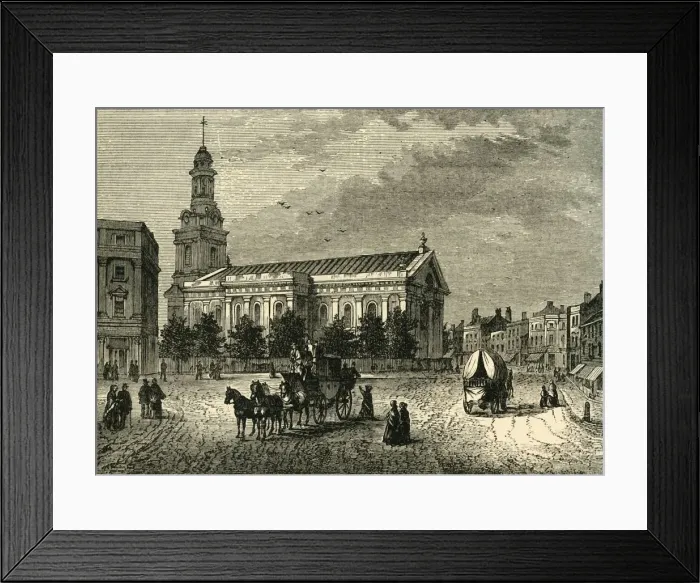 Framed Print : The Parish Church, Greenwich, (c1878). Creator: Unknown Framed Print : The Parish Church, Greenwich, (c1878). Creator: Unknown