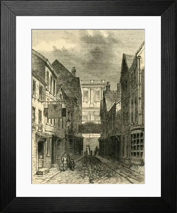 Framed Print : Lane Leading Into Ship Street, Greenwich (1830), (c1878). Creator: Unknown Framed Print : Lane Leading Into Ship Street, Greenwich (1830), (c1878). Creator: Unknown