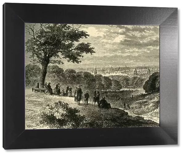 View from One-Tree Hill, Greenwich Park, in 1846, (c1878). Creator: Unknown