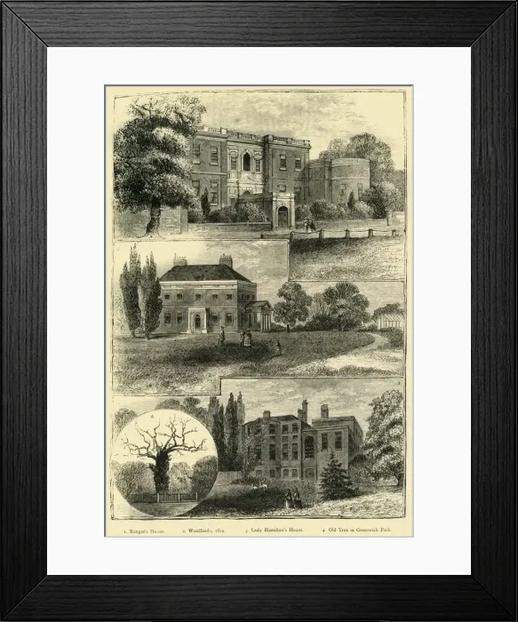 Framed Print : Houses Round Greenwich Park, (c1878). Creator: Unknown Framed Print : Houses Round Greenwich Park, (c1878). Creator: Unknown