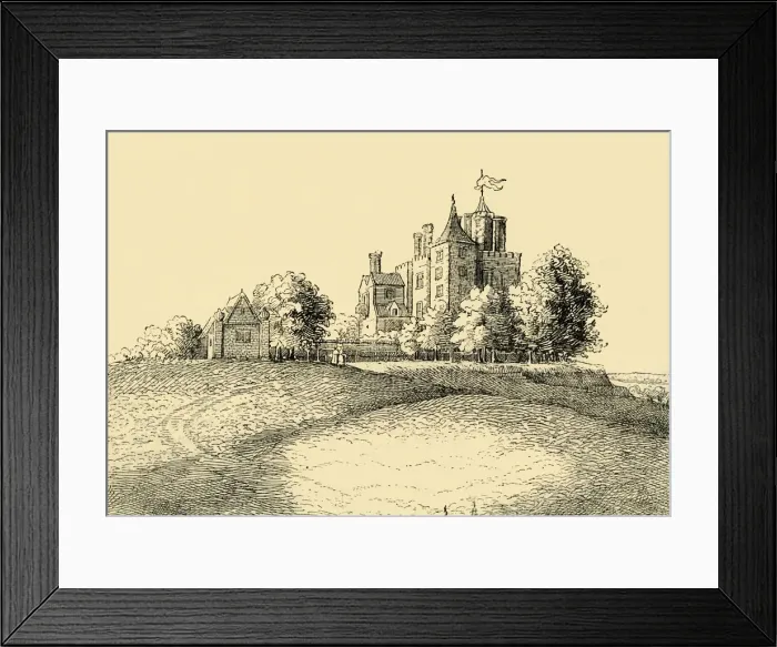 Framed Print : Flamsteed House (From Hollars Long View), (c1878). Creator: Unknown Framed Print : Flamsteed House (From Hollars Long View), (c1878). Creator: Unknown