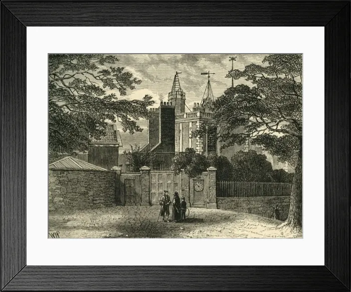 Framed Print : Entrance to Greenwich Observatory, in 1840, (c1878). Creator: Unknown Framed Print : Entrance to Greenwich Observatory, in 1840, (c1878). Creator: Unknown