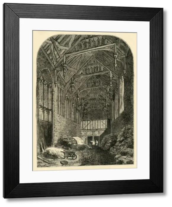 Framed Print : Hall of Eltham Palace in 1835, (c1878). Creator: Unknown Framed Print : Hall of Eltham Palace in 1835, (c1878). Creator: Unknown