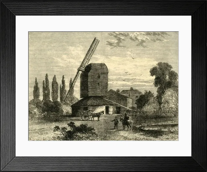 Framed Print : Old Camberwell Mill, (c1878). Creator: Unknown Framed Print : Old Camberwell Mill, (c1878). Creator: Unknown