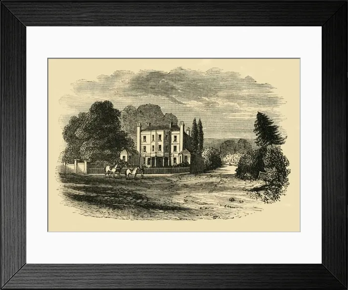 Framed Print : Dr. Glennies Academy, Dulwich Grove, in 1820, (c1878). Creator: Unknown Framed Print : Dr. Glennies Academy, Dulwich Grove, in 1820, (c1878). Creator: Unknown