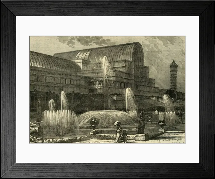 Framed Print : The Crystal Palace, from the South, (c1878). Creator: Unknown Framed Print : The Crystal Palace, from the South, (c1878). Creator: Unknown