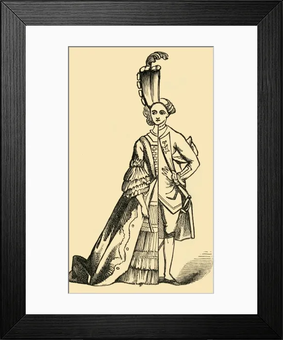 Framed Print : The Chevalier D Eon, (c1878). Creator: Unknown Framed Print : The Chevalier D Eon, (c1878). Creator: Unknown