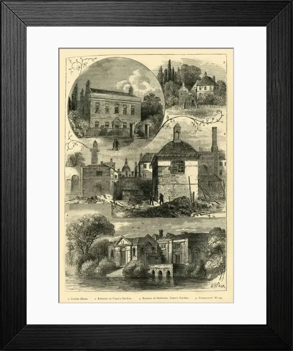 Framed Print : Old Views in Lambeth, (c1878). Creator: Unknown