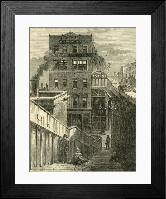 Framed Print : The Houses in Waterloo Bridge Road, (c1878). Creator: Unknown Framed Print : The Houses in Waterloo Bridge Road, (c1878). Creator: Unknown