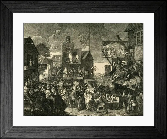 Framed Print : Southwark Fair. (After Hogarths Picture), (c1878). Creator: Unknown Framed Print : Southwark Fair. (After Hogarths Picture), (c1878). Creator: Unknown