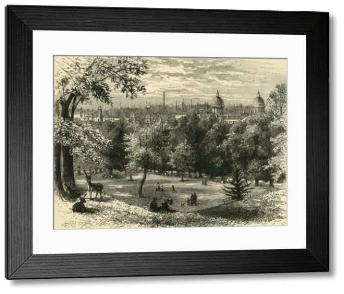 Framed Print : View in Greenwich Park, (c1878). Creator: Unknown Framed Print : View in Greenwich Park, (c1878). Creator: Unknown