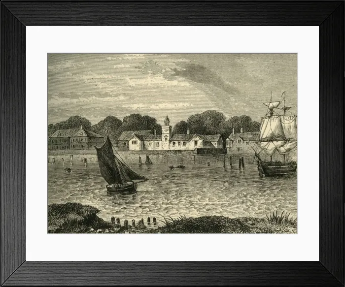 Framed Print : The Duke of Norfolks Almshouses, in 1796, (c1878). Creator: Unknown Framed Print : The Duke of Norfolks Almshouses, in 1796, (c1878). Creator: Unknown