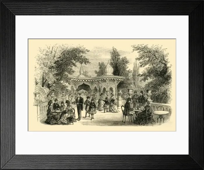 Framed Print : View in the Surrey Gardens, (c1878). Creator: Unknown