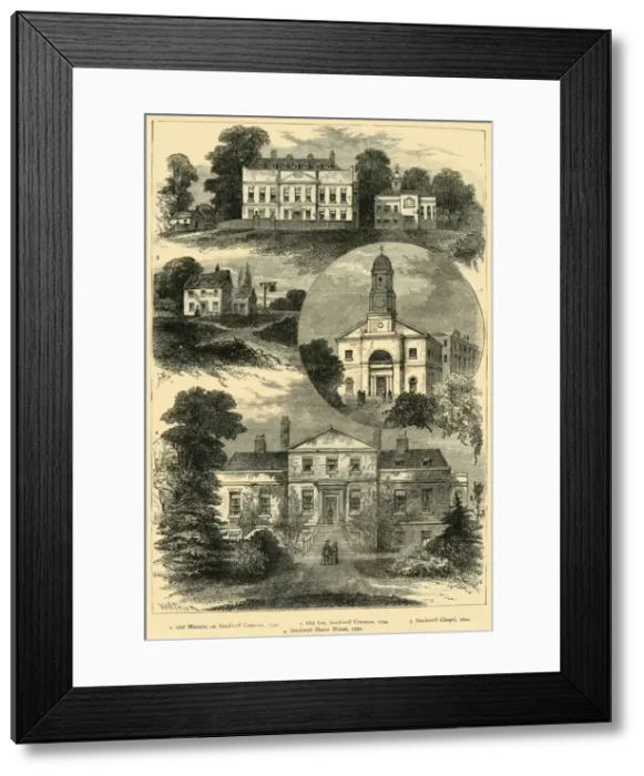 Framed Print : Views in Old Stockwell, (c1878). Creator: Unknown Framed Print : Views in Old Stockwell, (c1878). Creator: Unknown