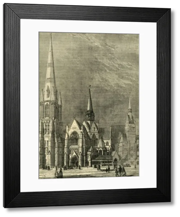 Framed Print : Christ Church, Westminster Bridge Road, (c1878). Creator: Unknown Framed Print : Christ Church, Westminster Bridge Road, (c1878). Creator: Unknown