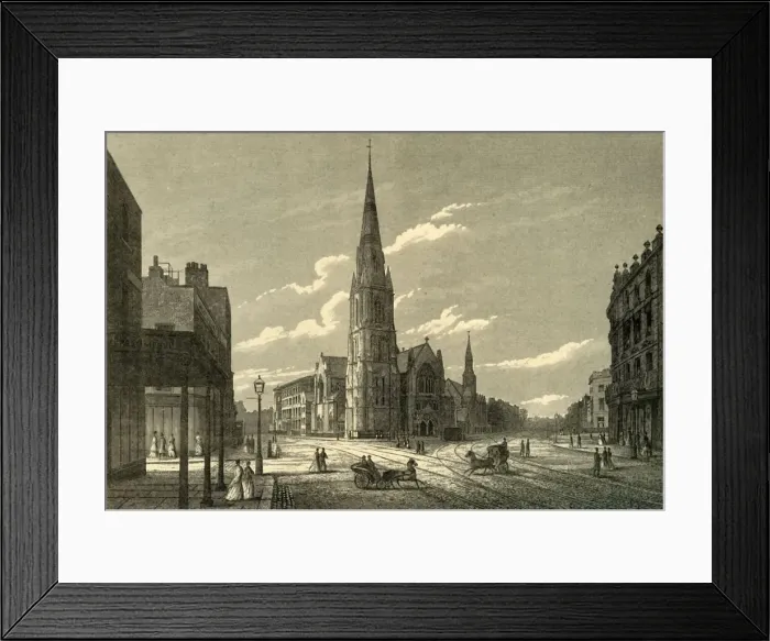Framed Print : Rowland Hills Chapel & Schools, Westminster Bridge Road, (c1878). Creator: Unknown Framed Print : Rowland Hills Chapel & Schools, Westminster Bridge Road, (c1878). Creator: Unknown