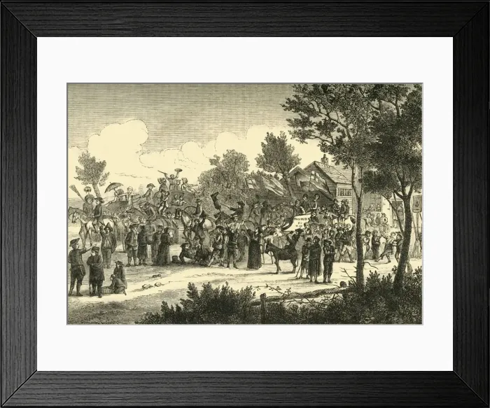 Framed Print : The Garratt Election, (c1878). Creator: Unknown Framed Print : The Garratt Election, (c1878). Creator: Unknown