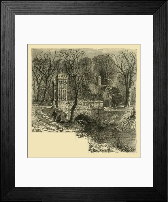 Framed Print : The Moat, Fulham Palace, (c1878). Creator: Unknown Framed Print : The Moat, Fulham Palace, (c1878). Creator: Unknown