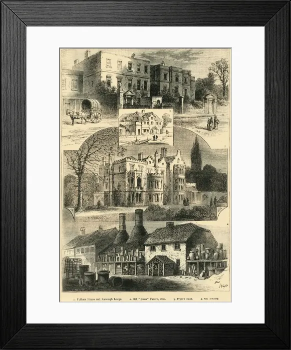 Framed Print : In and Out About Fulham, (c1878). Creator: Unknown Framed Print : In and Out About Fulham, (c1878). Creator: Unknown