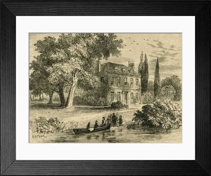 Framed Print : Corney House, in 1760, (c1878). Creator: Unknown Framed Print : Corney House, in 1760, (c1878). Creator: Unknown