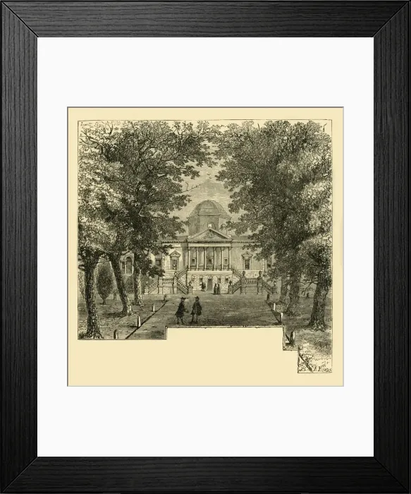 Framed Print : Chiswick House, in 1763, (c1878). Creator: Unknown Framed Print : Chiswick House, in 1763, (c1878). Creator: Unknown
