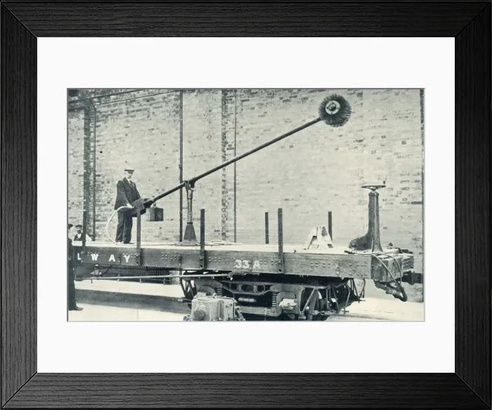 Framed Print : Keeping the Tunnels Clean, 1922. Creator: Unknown Framed Print : Keeping the Tunnels Clean, 1922. Creator: Unknown