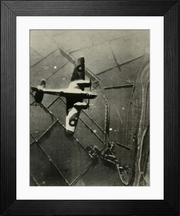 Framed Print : A Blenheim Running Up To Its Target, 1939-1940, (1941). Creator: Unknown Framed Print : A Blenheim Running Up To Its Target, 1939-1940, (1941). Creator: Unknown