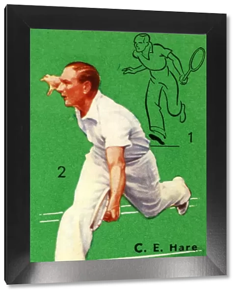 C. E. Hare - Forehand Volley, c1935. Creator: Unknown