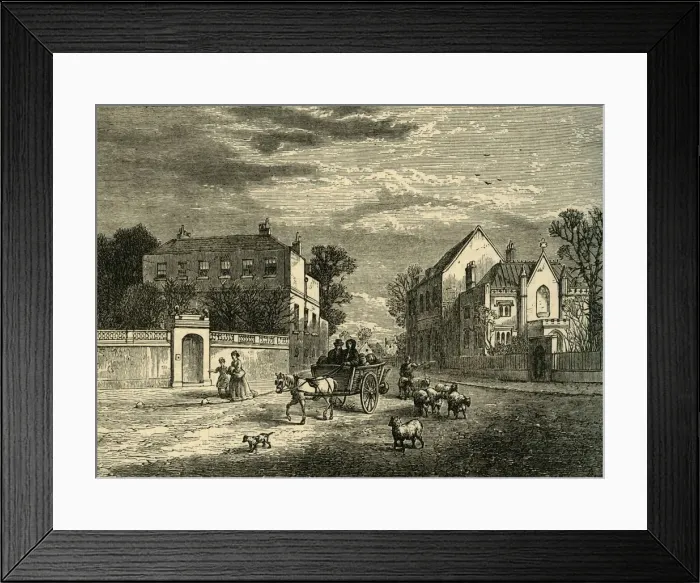 Framed Print : Holcrofts and the Priory, Fulham, (c1878). Creator: Unknown Framed Print : Holcrofts and the Priory, Fulham, (c1878). Creator: Unknown