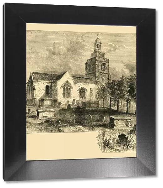 Hammersmith Parish Church, in 1820, (c1878). Creator: Unknown