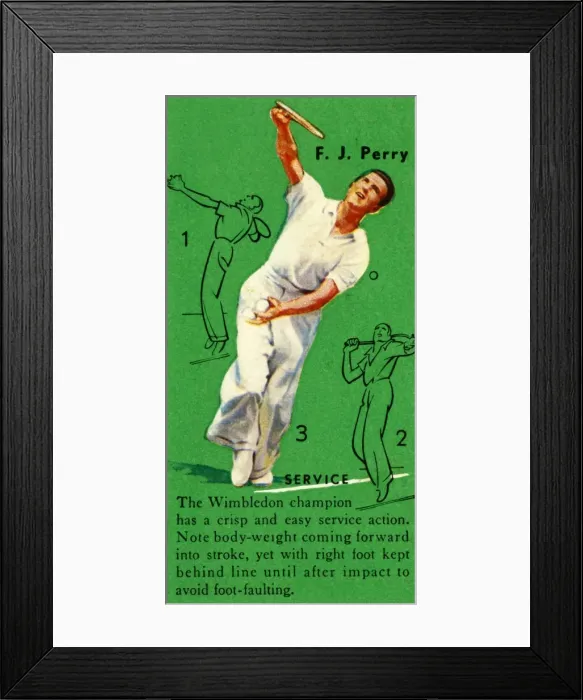 Framed Print : F. J. Perry - Service, c1935. Creator: Unknown