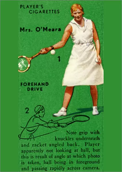 Mrs. O Meara - Forehand Drive, c1935. Creator: Unknown