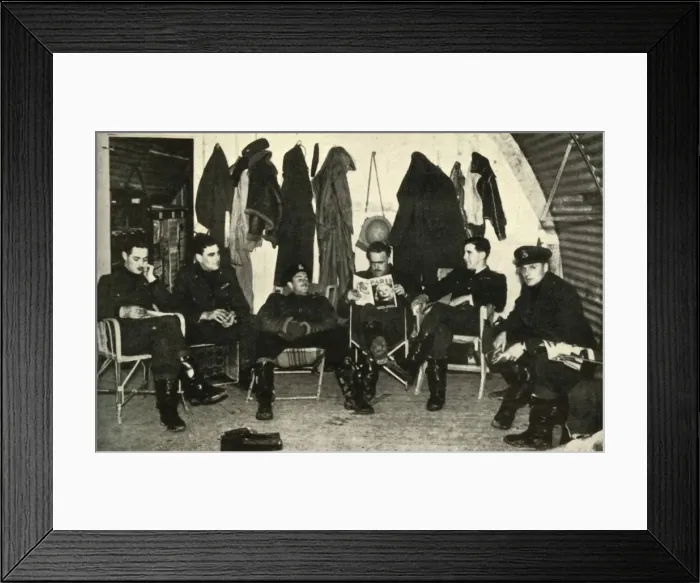 Framed Print : B Flight at Readiness, c1939-1940, (1941). Creator: Unknown Framed Print : B Flight at Readiness, c1939-1940, (1941). Creator: Unknown