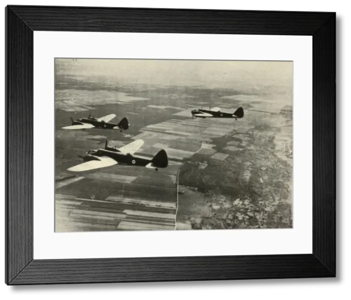 Framed Print : Blenheims Going Out, 1939-1940, (1941). Creator: Unknown Framed Print : Blenheims Going Out, 1939-1940, (1941). Creator: Unknown