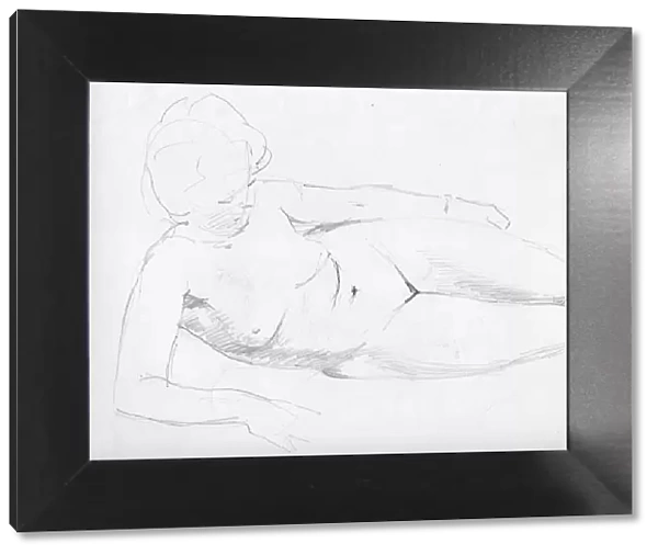 Nude woman reclining, c1950. Creator: Shirley Markham