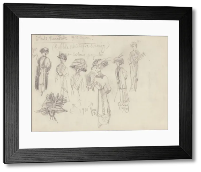 Framed Print : Historical costume, c1950. Creator: Shirley Markham Framed Print : Historical costume, c1950. Creator: Shirley Markham