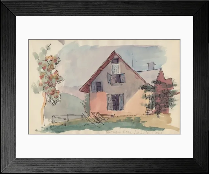 Framed Print : Rifugio Boni, Le Sole, Tione, c1950. Creator: Shirley Markham Framed Print : Rifugio Boni, Le Sole, Tione, c1950. Creator: Shirley Markham