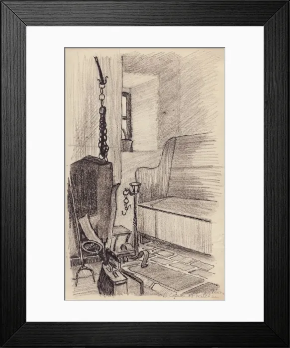 Framed Print : Corner of kitchen, Tione, c1950. Creator: Shirley Markham Framed Print : Corner of kitchen, Tione, c1950. Creator: Shirley Markham