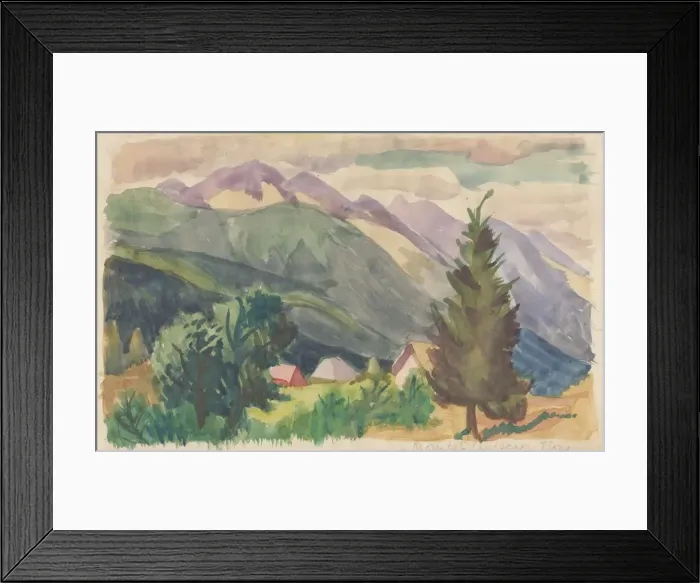Framed Print : Mountain landscape, Tione, c1950. Creator: Shirley Markham Framed Print : Mountain landscape, Tione, c1950. Creator: Shirley Markham