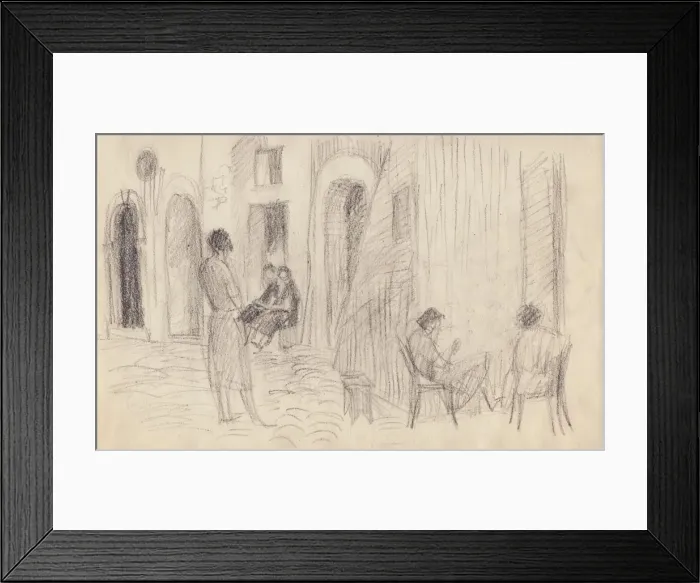 Framed Print : Street scene, Italy, c1950. Creator: Shirley Markham Framed Print : Street scene, Italy, c1950. Creator: Shirley Markham