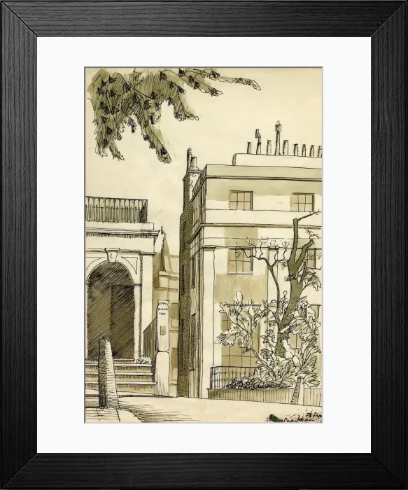 Framed Print : Georgian houses, London, c1950. Creator: Shirley Markham Framed Print : Georgian houses, London, c1950. Creator: Shirley Markham